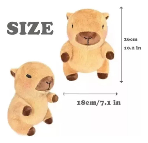 G* Peluche Capibara Con 9 Piezas De Ropa Y Accesorios,10.2