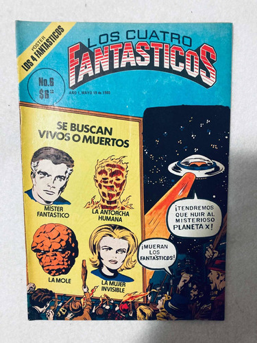 Comic Los Cuatro Fantásticos #6 Novedades Editores 1980