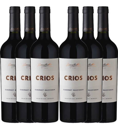 Kit 6 Vinho Argentino Tinto Crios Susana Balbo C Sauvignon ]