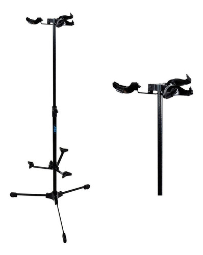 Suporte Pedestal Ask G-30 Estante 3 Instrumentos De Corda Cor Preto