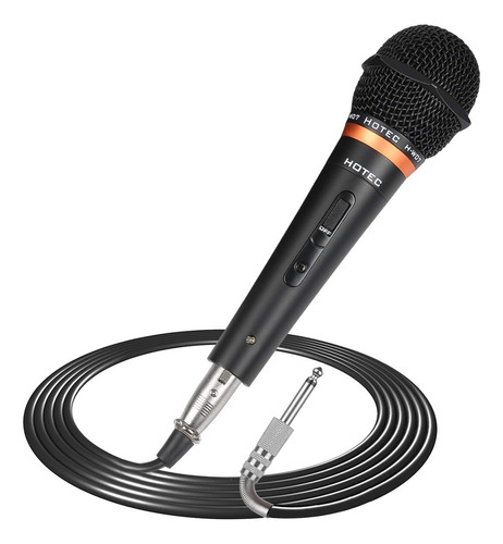 Microfono De Mano Dinamico Vocal Premium Hotec Con 19 Pie...