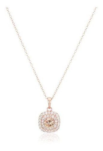 Collar - 14k Rose Gold-plated.925 Sterling Silver Champagne 