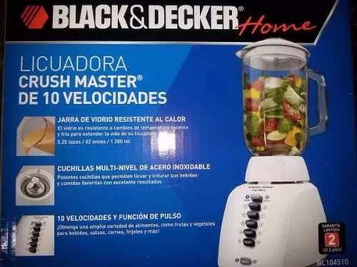Licuadora Black+Decker 10 Velocidades Vaso de Vidrio