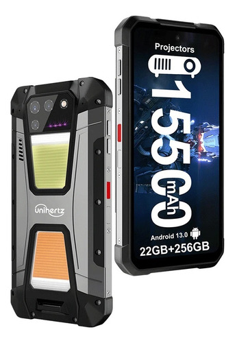 Unihertz 8849 Smartphone Tank2 ,256/512 Gb, 15500 Mah, Proyector ,g99 Compatible Con Tf Sd Nfc