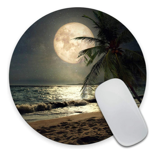 Mousepad Escritorio Amcove 8in Diseño Playa Noche