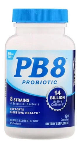 Imagem 1 de 1 de Suplemento Pb8 - 14 Bilhões Mistura Probiótica 120 Cápsulas