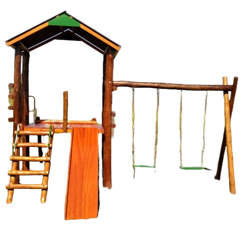 Playgroun Infantil Mega Casa De Tarzan De Eucalipto Tratado
