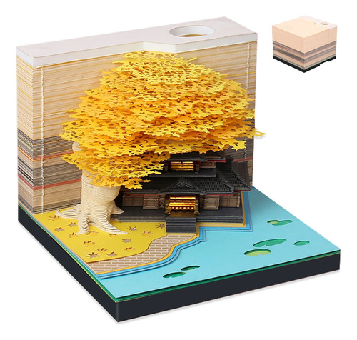 Omoshiroi Block 2024 Calendario 3d Bloc De Notas Bloque Flor