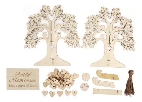 Libro De Visitas Holzbaum Personalizado En Madera-