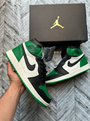 Tenis Jordan 1 High Verde Trébol Talla 26.5