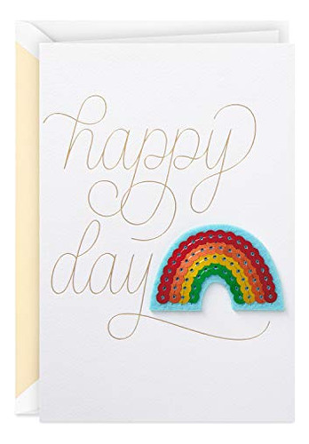 Signature Birthday Card (sequin Rainbow)