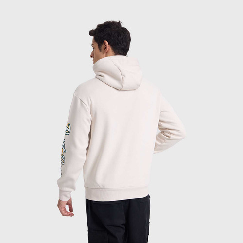 Polerón Hombre Hoodie Print Beige I Fashion's Park