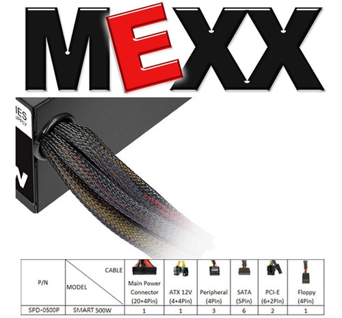 Fuente de alimentación para PC Thermaltake Technology Smart Series SP-500AH2NKW 500W black 100V/240V