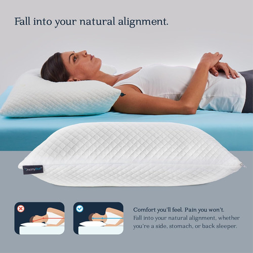 Almohada Dreamyblue Ajustable Con Relleno De Espuma (queen)