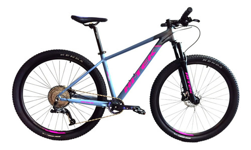 Mountain bike Hi-Tek Rika Sport R29 S 10v frenos de disco hidráulico cambios LTWOO A7 color rosa neón