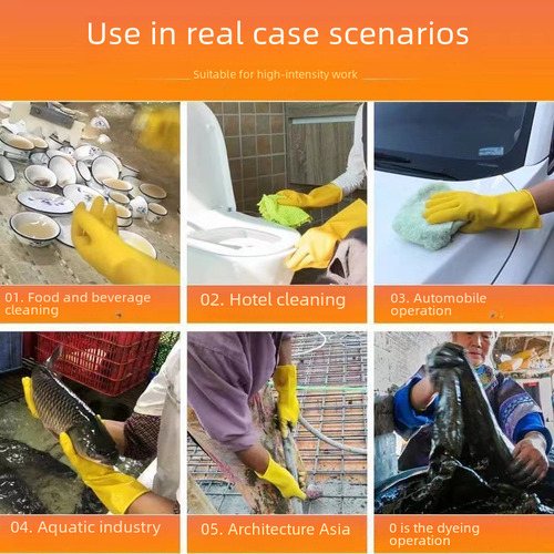 S - Guantes Gruesos Para Lavar Platos Para El Hogar