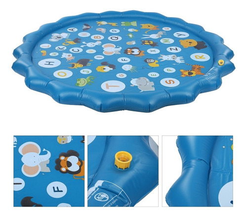 Colchoneta Inflable Portátil De Agua Redonda De Juego Ester