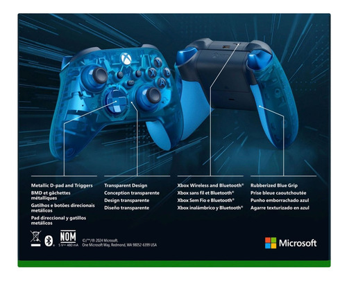 Control Inalámbrico Xbox Series S/x/one Ghost Cipher Blanco Sky Cipher (Reacondicionado)