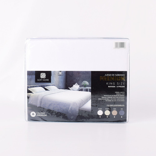 Imagen 2 de 3 de Juego Sabanas Queen Size 600h Hotelera Piel Durazno
