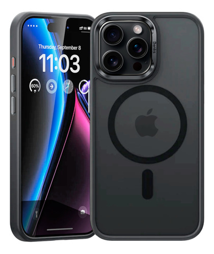 Case Benks Magsafe Mist Metal Camera Para iPhone 15 Pro 6.1