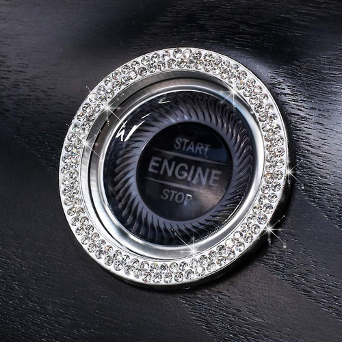 Anillo De Coche Idain Bling Con Diamantes De Imitación Con E