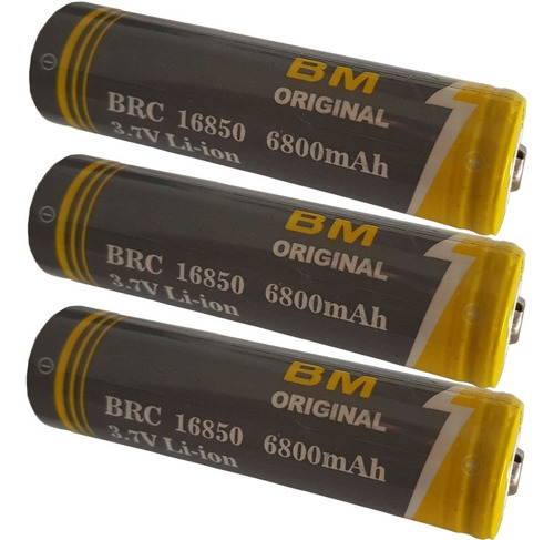 10 Bateria Lítio Recarregável Lanterna Tática Original Bmax