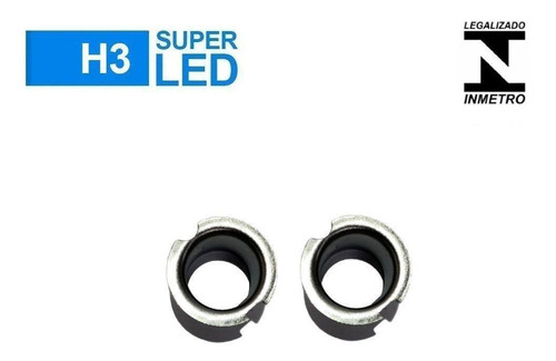 Imagem 4 de 4 de Lâmpada H3 12v Silverado 2001 Farol Milha Kit C/2 Led