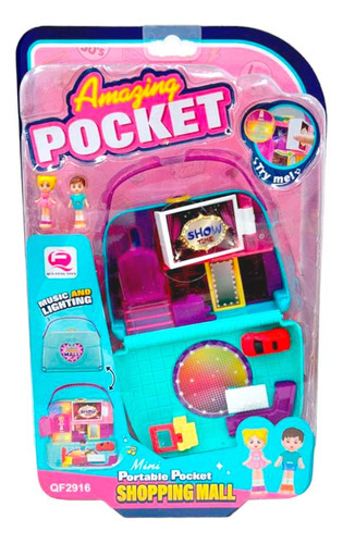 Playset Muñeca Pocket Show Time Con Luz Y Sonido