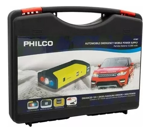 Partidor De Batería Para Auto Philco 12000 Mah