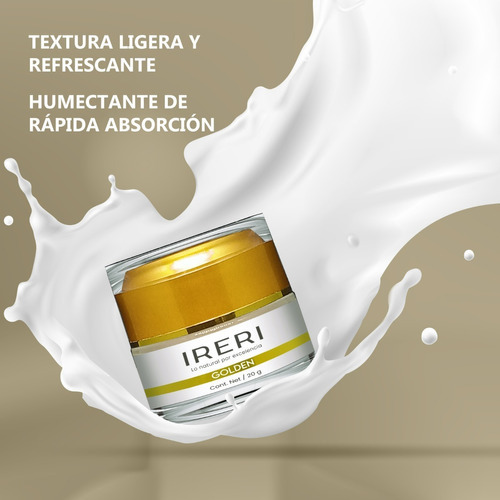 Imagen 6 de 9 de Crema Para Contorno De Ojos Antiarrugas Antiedad Anti Ojeras Día/noche Piel Madura 40+ Para Todo Tipo De Piel Línea Golden Ireri ®