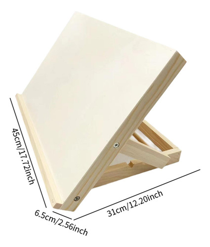 Tablero De Madera 3 Posición Soporte De Libro Ajustable