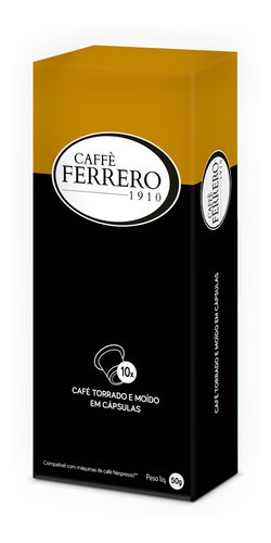 Cápsulas De Café Caffè Ferrero Gourmet - 10 Un