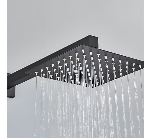 Chuveiro Ducha Banheiro Com Acabamento Registro Preto Docol Cor Preto Fosco