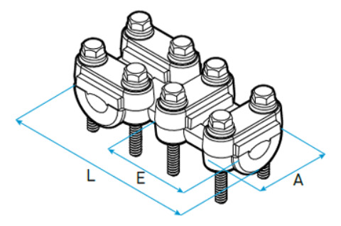 Pct-1 Conector Para Derivación A 90° Sección 6 A 50mm2 Lct