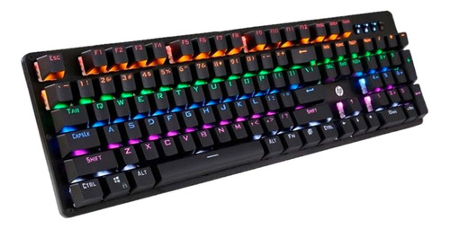 Teclado Mecanico Hp-gaming Gk100 Rainbow Black