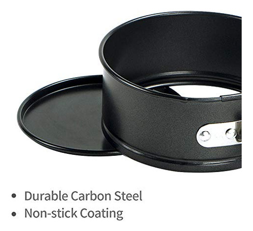 Set De 2 Moldes Desmontables Para Cheesecake De 4.3puLG,