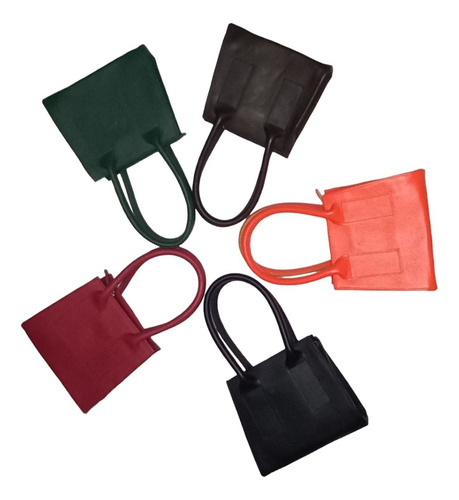 Cartera De Mano Chica De Cuero