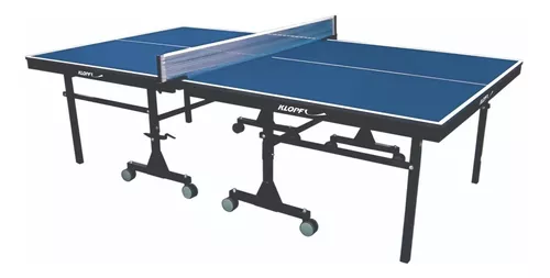 Mesa de Ping Pong / Tênis de Mesa Procopio Oficial Dobrável c/ Rodas - Azul