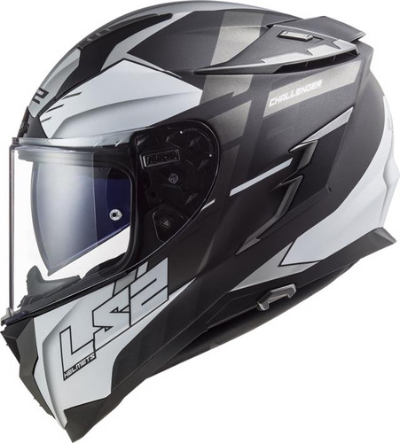 Casco Moto Integral 327 Allert Gris Plata Mate Ls2