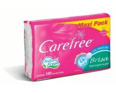 Carefree Brisa Sin Perfume 100 Unidades