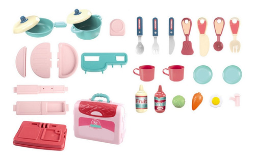 Juego De Juguetes De Cocina, 30 Piezas, Habilidades Interact