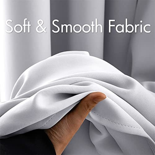 Cortinas Con Aislamiento Termico De Color Blanco Grisaceo Blanco Grisáceo
