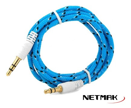 Netmak Cable Audio Stereo 3.5 M-m Reforzado 1m Nm-c66