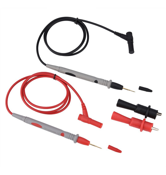6 en 1 Cable de Sonda Multímetro Digital Prueba de plomo cable de pluma Kit De Clip Aligator 