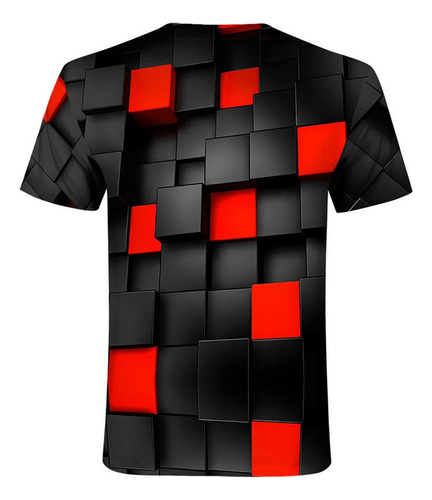 Camiseta Unisex Con Estampado 3d Blusa Diaria For Hombre O