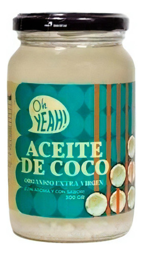 Aceite De Coco Organico Extra Virgen 300gr