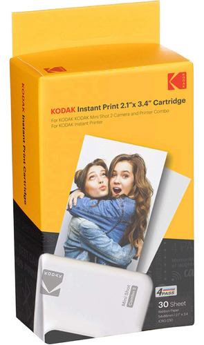 Cartucho 30 Hojas Para Impresora Instantánea Portátil Kodak