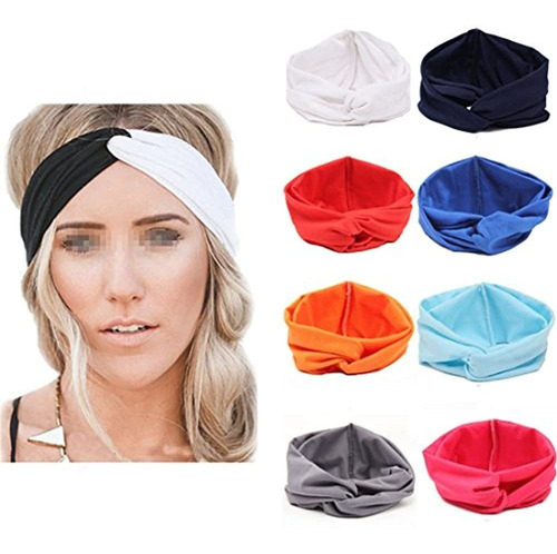 Flyusa Mujeres Niñas Turbante Twist Diadema Envoltura Para