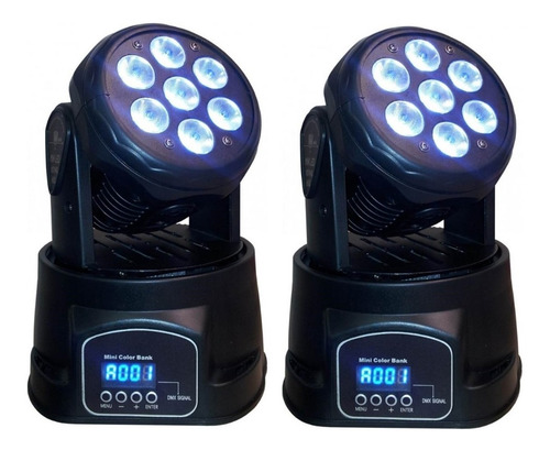 Cabezal Movil Led Big Dipper Original Lm70 Pro 7 Led 8w Prem