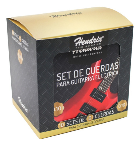 10 Set De Cuerdas Para Guitarra Electrica / 03-hx0051